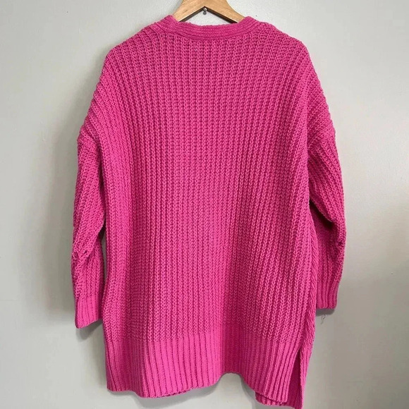 Style & Co Chenille Ribbed Trim Cardigan Sweater Size Medium - Picture 4 of 12